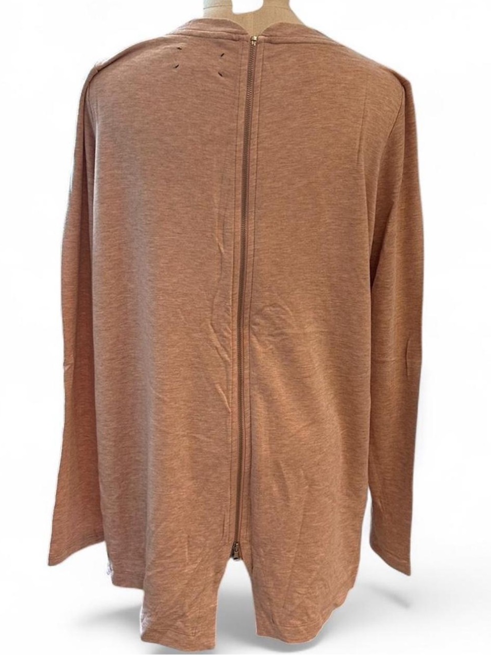 LOU & GREY Softest Rose LS Full Back Zip — M